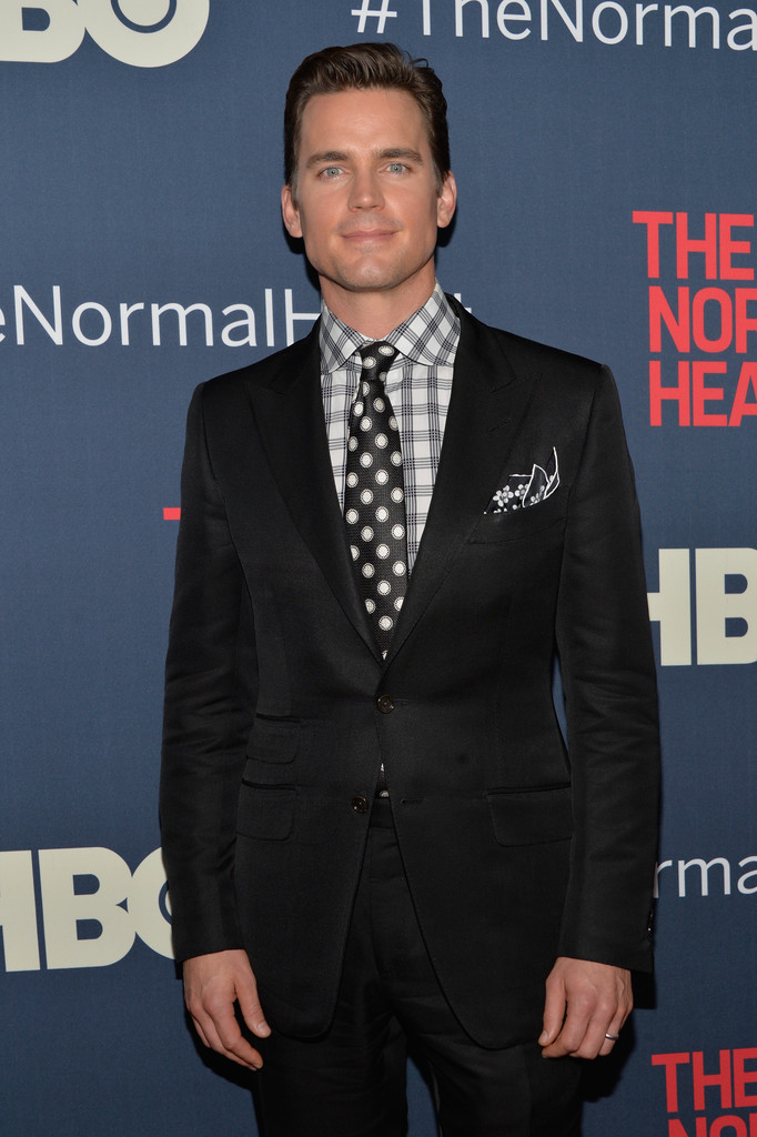 Matt Bomer Wears Black & White Tom Ford to The Normal Heart Premiere