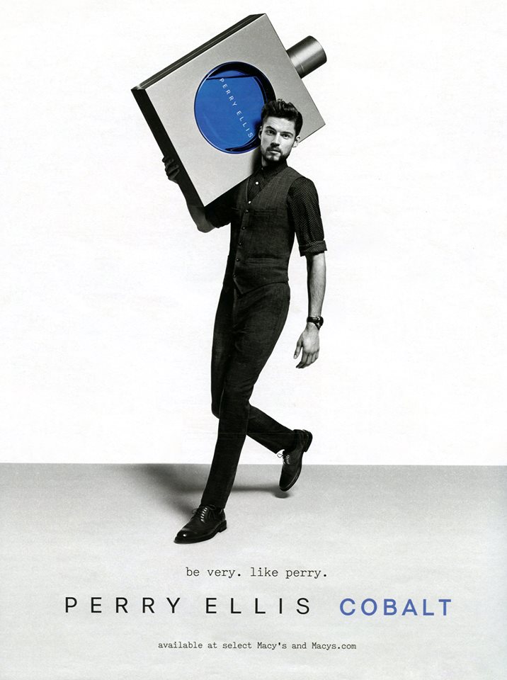 Perry Ellis Cobalt Fragrance Campaign Starring Mikus Lasmanis