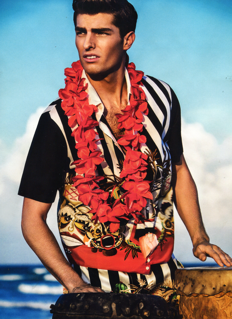 Aloha! Paolo Anchisi Models Tropical Styles for GQ España