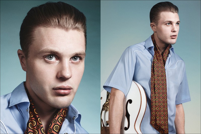 Actor Michael Pitt for Prada Men Spring/Summer 2012 Campaign