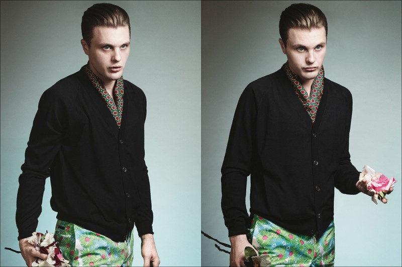 Actor Michael Pitt for Prada Men Spring/Summer 2012 Campaign