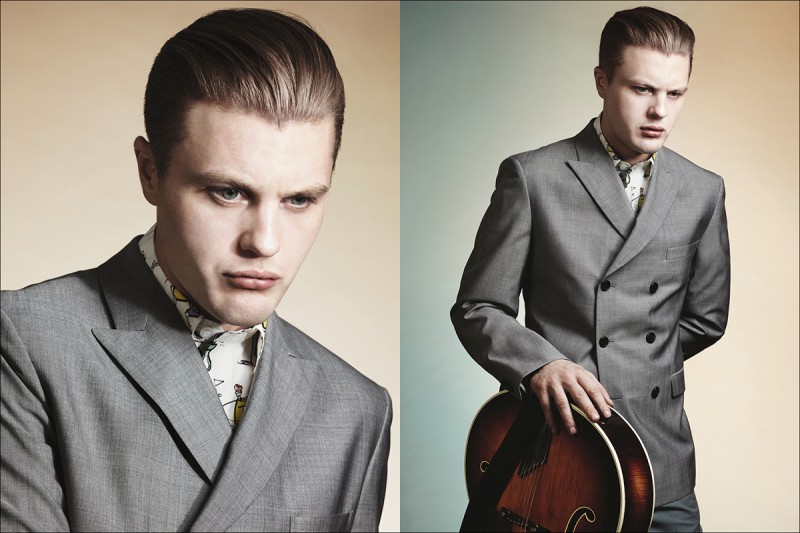 Actor Michael Pitt for Prada Men Spring/Summer 2012 Campaign