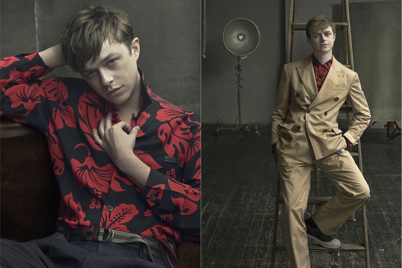 Actor Dane DeHaan for Prada Men Spring/Summer 2014 Campaign