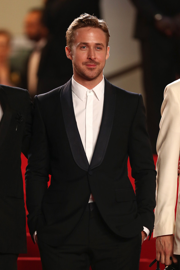 Ryan Gosling wears Gucci to the premiere of his directorial debut 'Lost River' during the 67th Annual Cannes Film Festival on May 20, 2014 in Cannes, France.