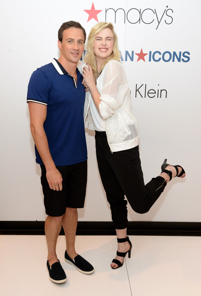 Ryan Lochte poses with model Ireland Baldwin