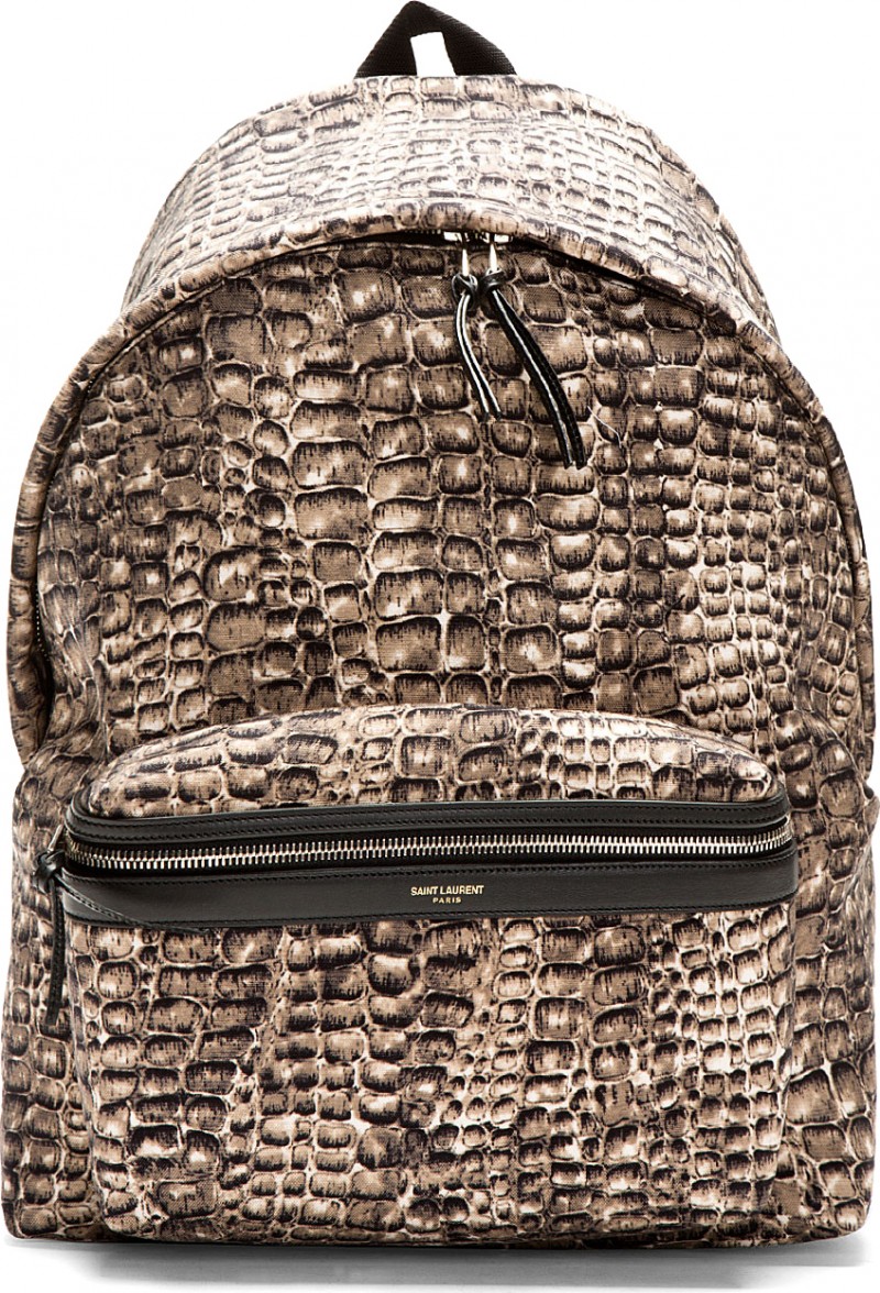 Saint Laurent Python Print Backpack