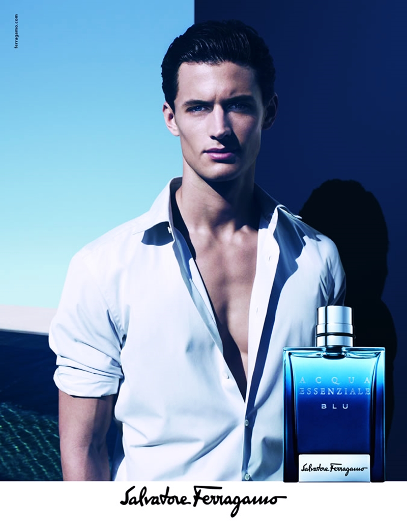 Salvatore Ferragamo Acqua Essenziale Blu Fragrance Campaign Garrett Neff