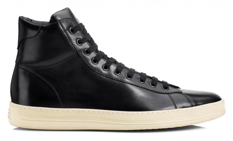 Tom Ford Russel Leather High Top Sneaker