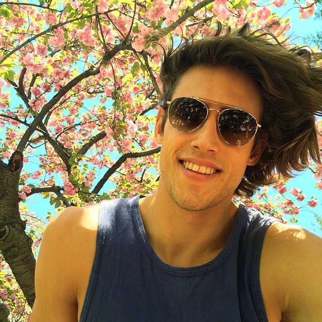 Zac Stenmark is in a great mood! With that setting, who wouldn't be?