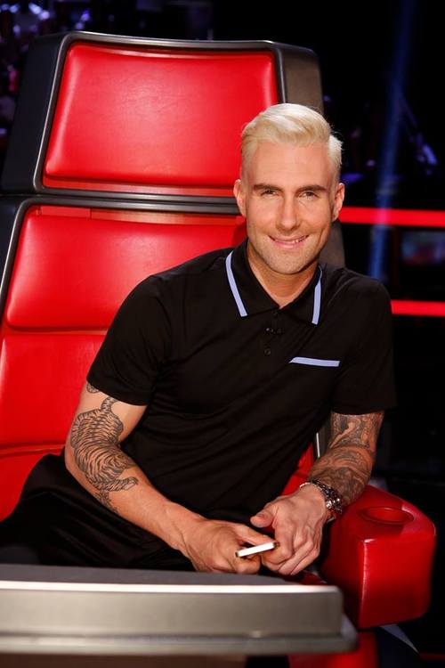 Adam Levine Blonde Hair