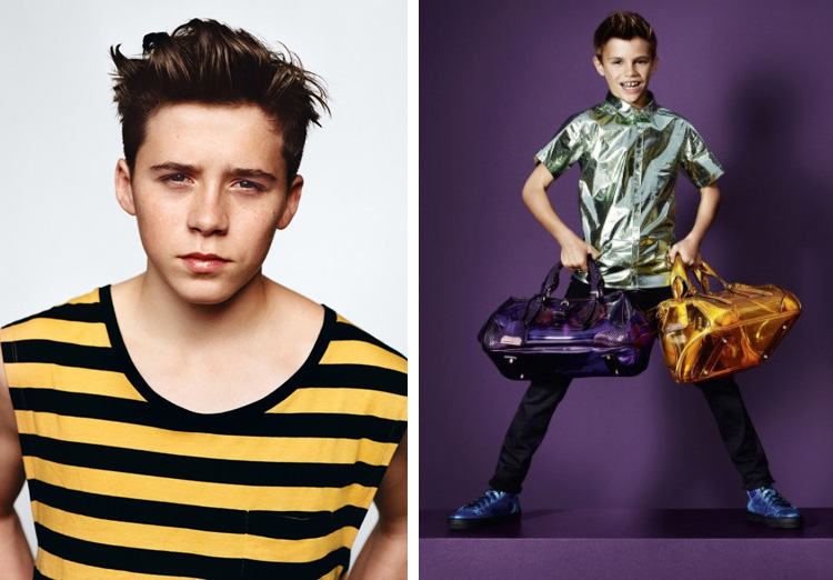 David Beckham on His Sons Brooklyn + Romeo Modeling
