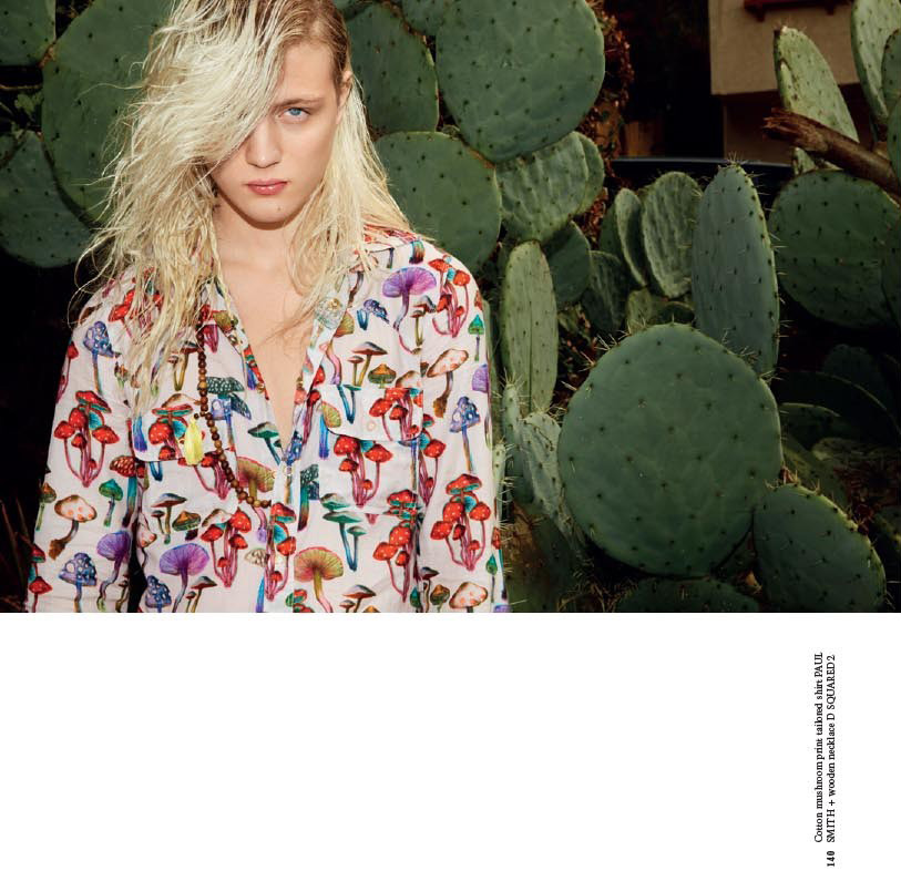 Dylan Fosket Models Spring Prints for Arena Homme+