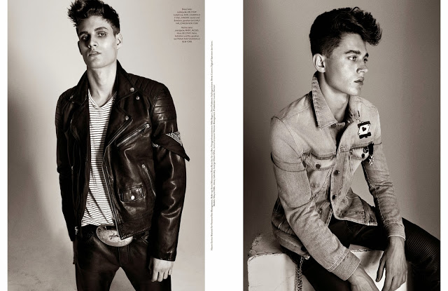 Leather & Denim: Shayne Davis + George Elliott for GQ Style Germany