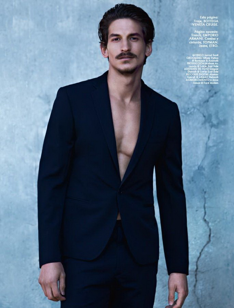 Jarrod Scott is a Stylish Rebel for Elle Man Mexico