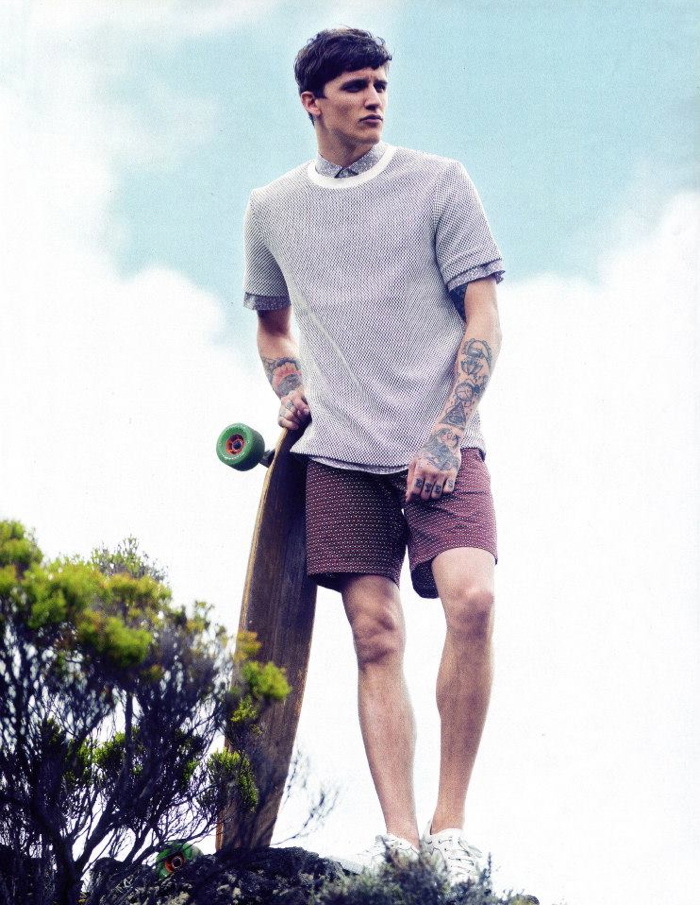 Leebo Freeman is Skater Chic for Men's Health Germany – The Fashionisto