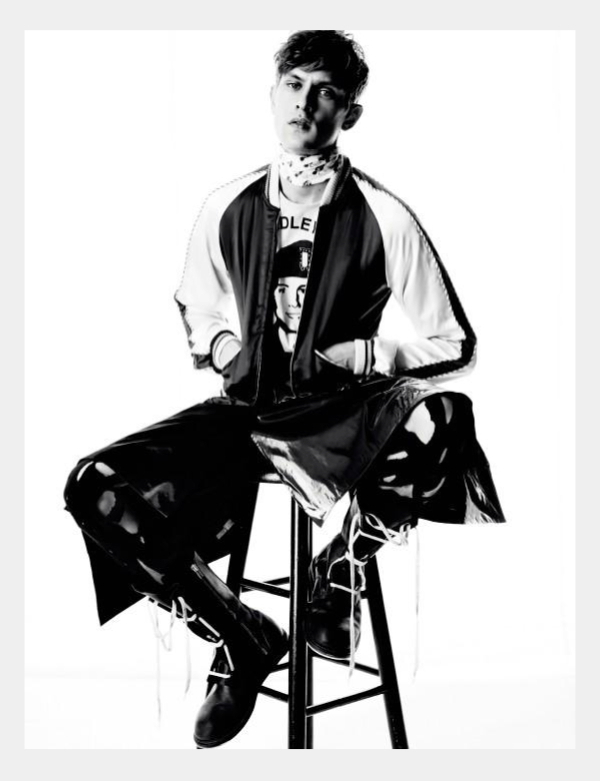 Mathias Lauridsen Stars in a Black & White Story for Hero Magazine