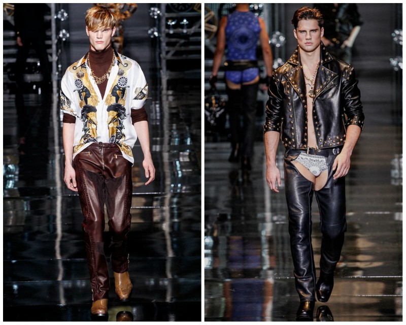 versace cowboy looks fall 2014