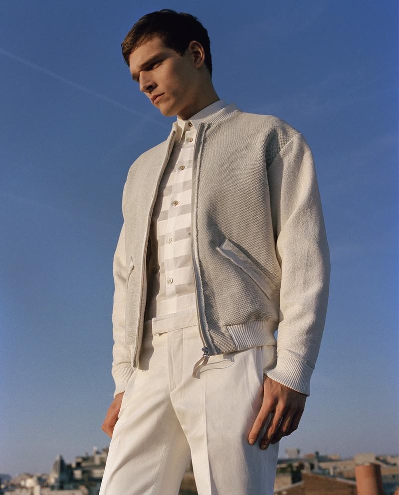 Alexandre Cunha Models White Summer Looks for Posh Magazine