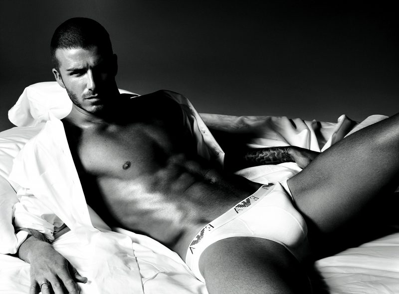 David Beckham Armani Underwear Campaign Photo