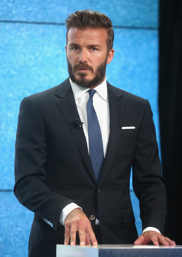 David Beckham at the launch of 'United for Wildlife' Campaign at Google Town Hall on June 9, 2014 in London, England.