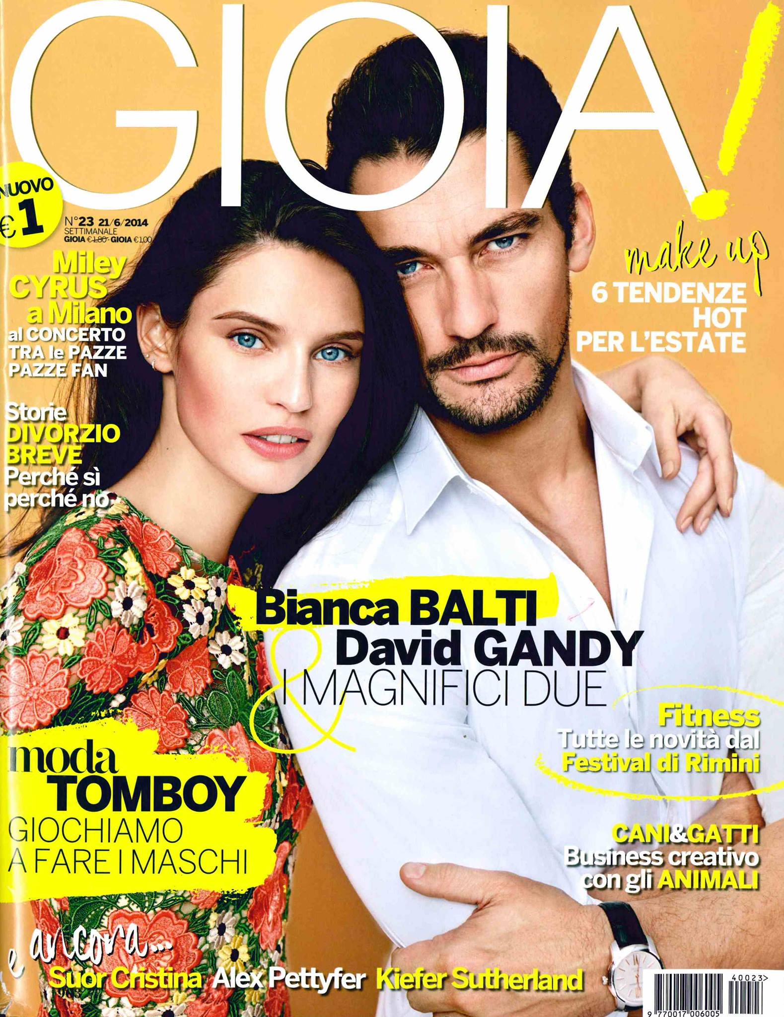 David Gandy Covers Gioia! in Dolce & Gabbana