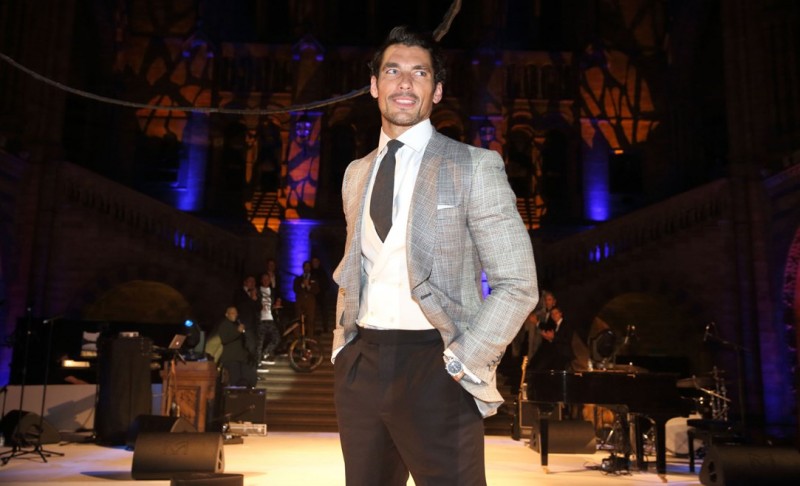 Model David Gandy wears Marks & Spencer