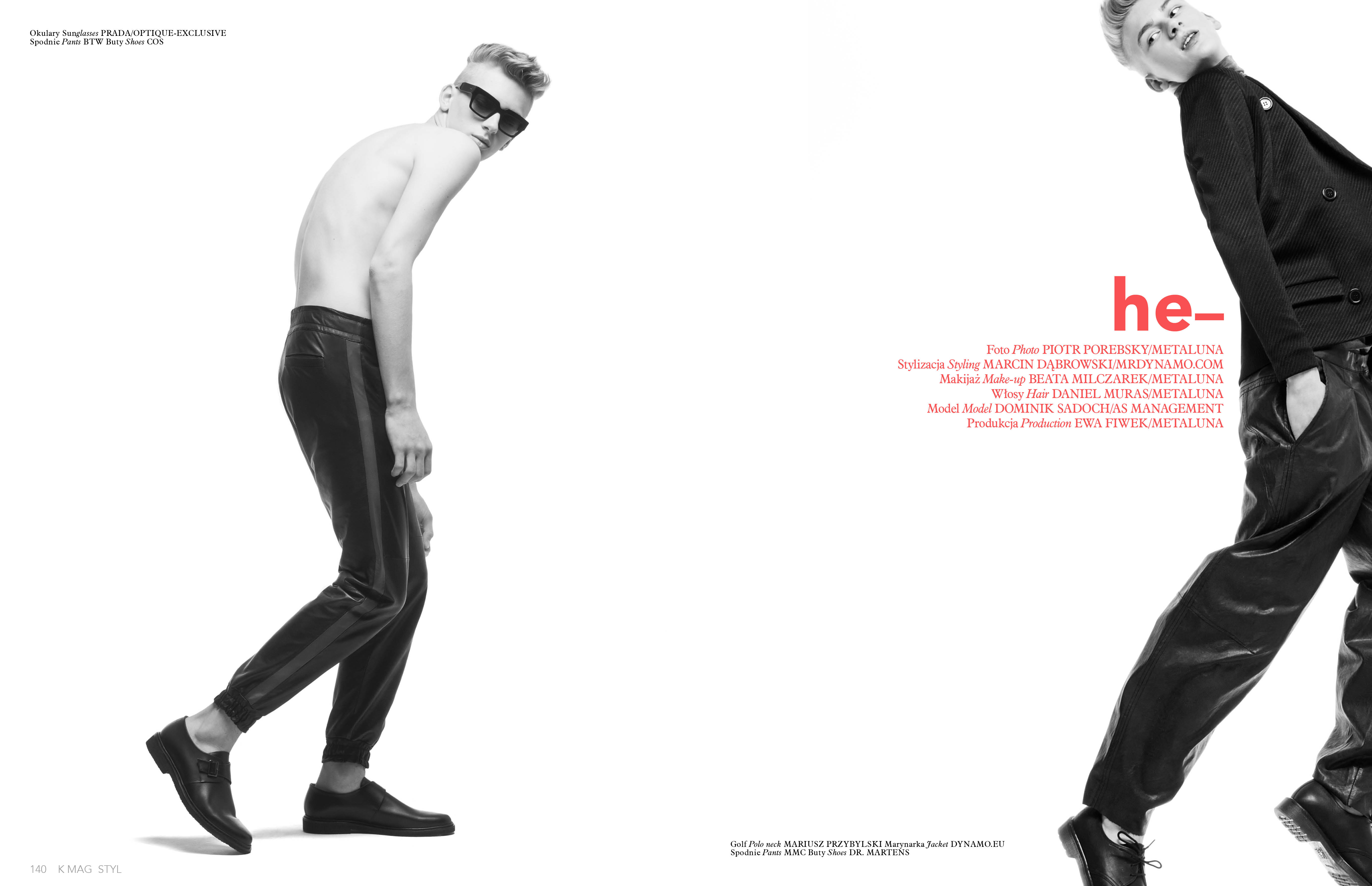 Model Dominik Sadoch Stars in K Mag Editorial – The Fashionisto