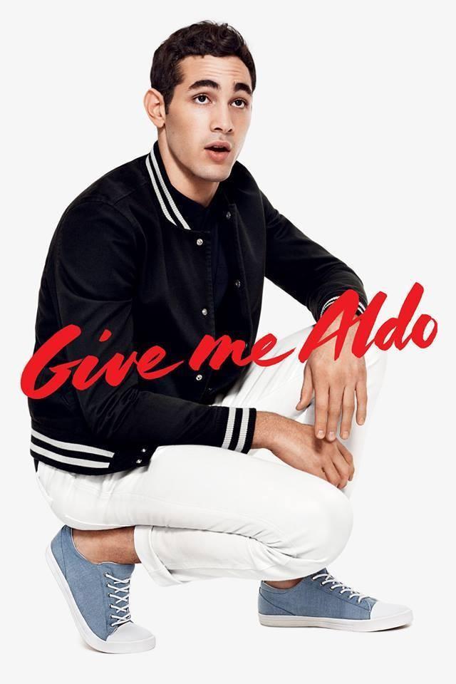 Model Eric Ramos photographed by Terry Richardson for Aldo's spring/summer 2014 campaign.