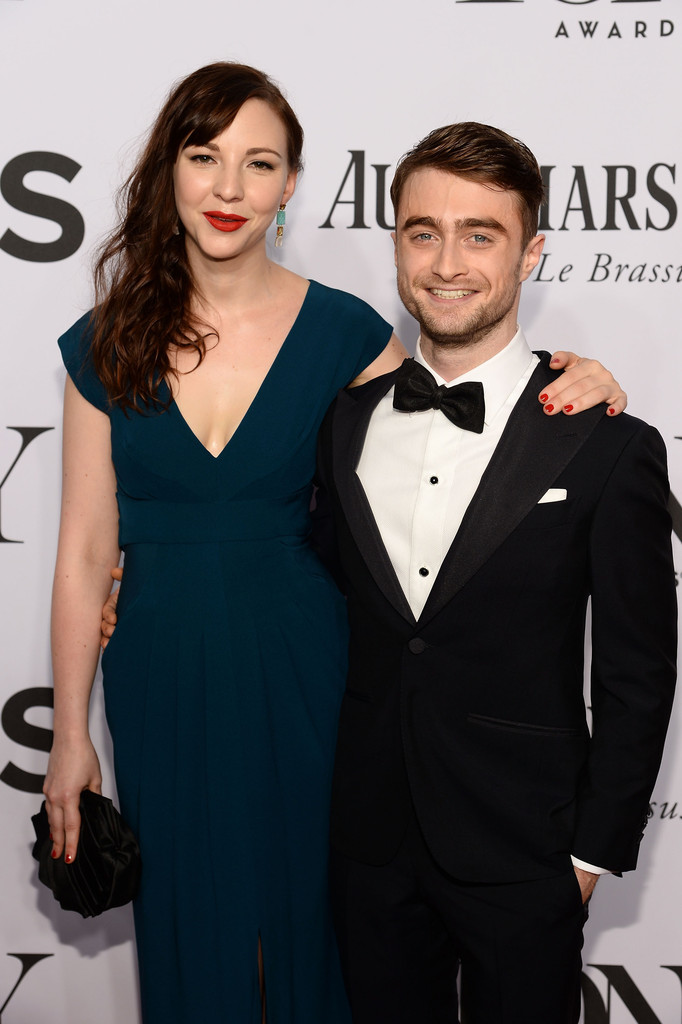 Actor Daniel Radcliffe hits the red carpet with Erin Darke.