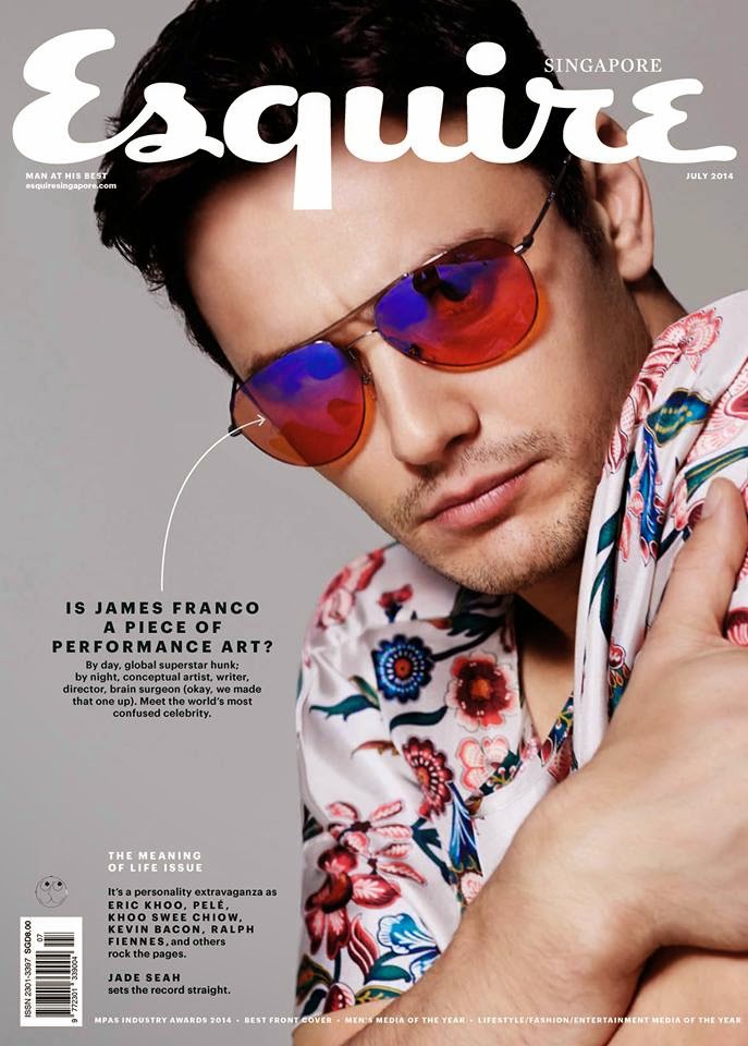 James Franco Covers Esquire Singapore July Issue