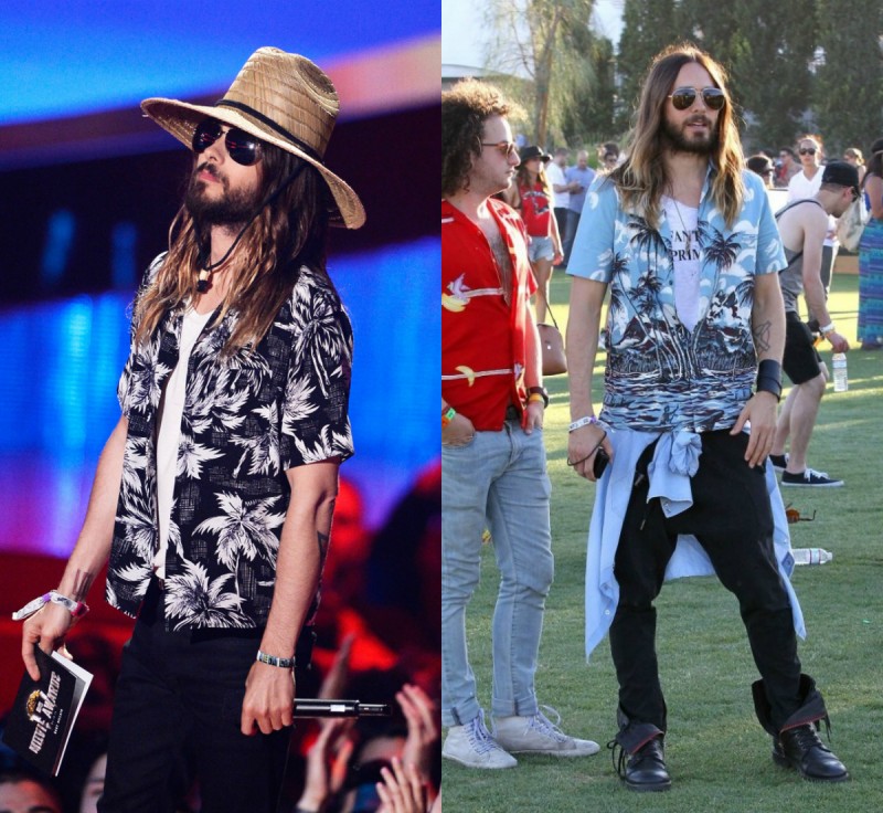 Jared Leto Hawaiian Prada shirts