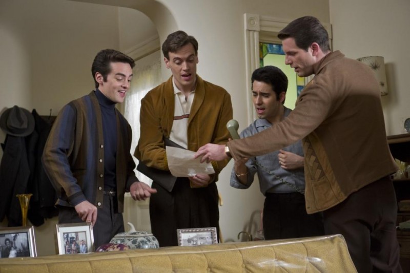 Bergen and his' Jersey Boys' costars. Left to Right: Vincent Piazza as Tommy DeVito, Erich Bergen as Bob Gaudio, John Lloyd Young as Frankie Valli and Michael Lomenda as Nick Massi. » Exclusive Interview: Jersey Boys Star Erich Bergen Bergen and his' Jersey Boys' costars. Left to Right: Vincent Piazza as Tommy DeVito, Erich Bergen as Bob Gaudio, John Lloyd Young as Frankie Valli and Michael Lomenda as Nick Massi.