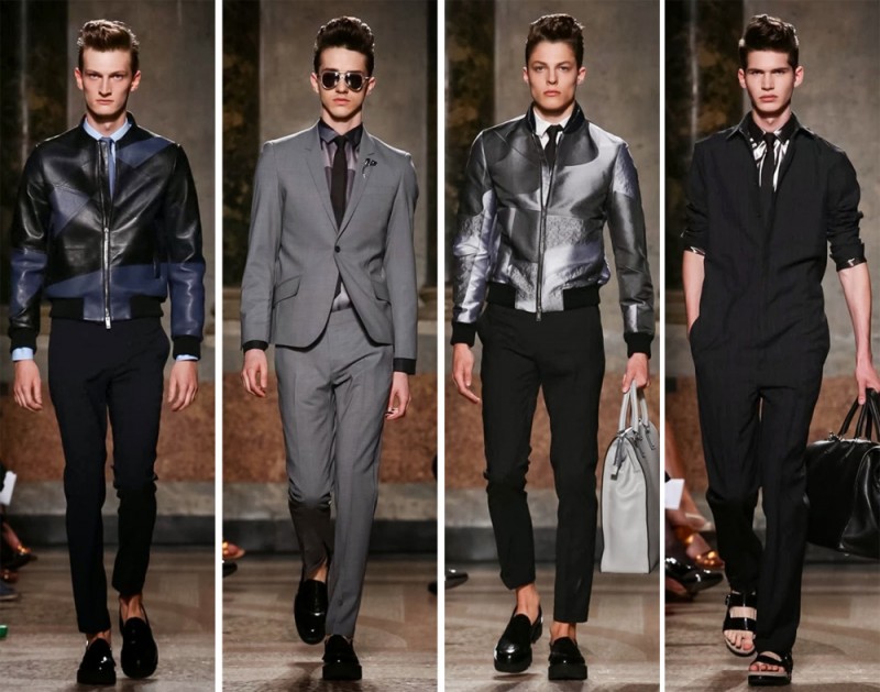 Les Hommes Spring/Summer 2015: Jumpsuits, leather jackets and trim suits delivered a modern view that impressed.