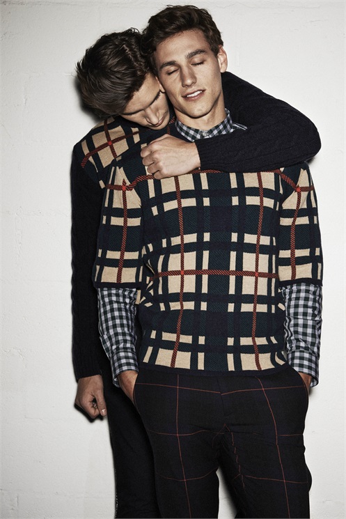 Mariano Ontañon + Dominik Bauer are Gay Lovers for MSGM Fall/Winter 2014 Campaign