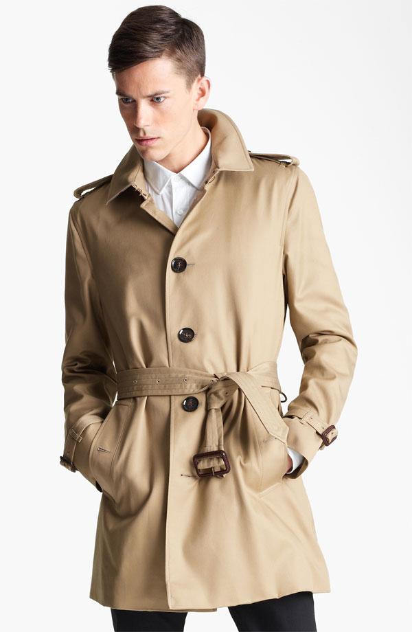 Jeremy Young wears Burberry London trench from Nordstrom