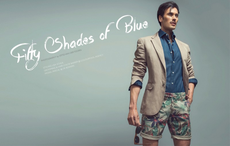 Pascal wears blazer Canali, shirt Cherardi and floral print shorts Berwich.