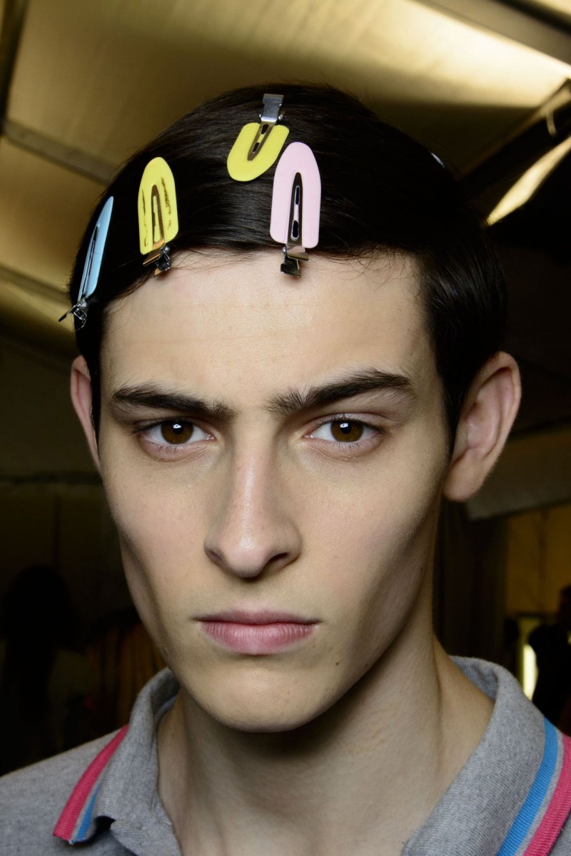 Rhys backstage at Louis Vuitton