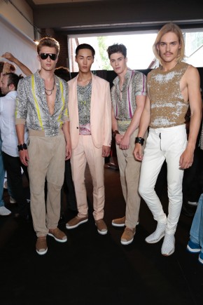 Roberto Cavalli Spring Summer 2015 Behind the Scenes Menswear 052