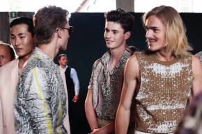 Roberto Cavalli Spring Summer 2015 Behind the Scenes Menswear 138