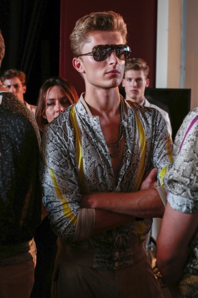 Roberto Cavalli Spring Summer 2015 Behind the Scenes Menswear 140