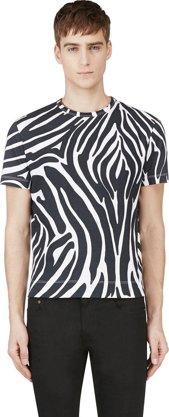 Versus zebra print t-shirt $112 from SSENSE