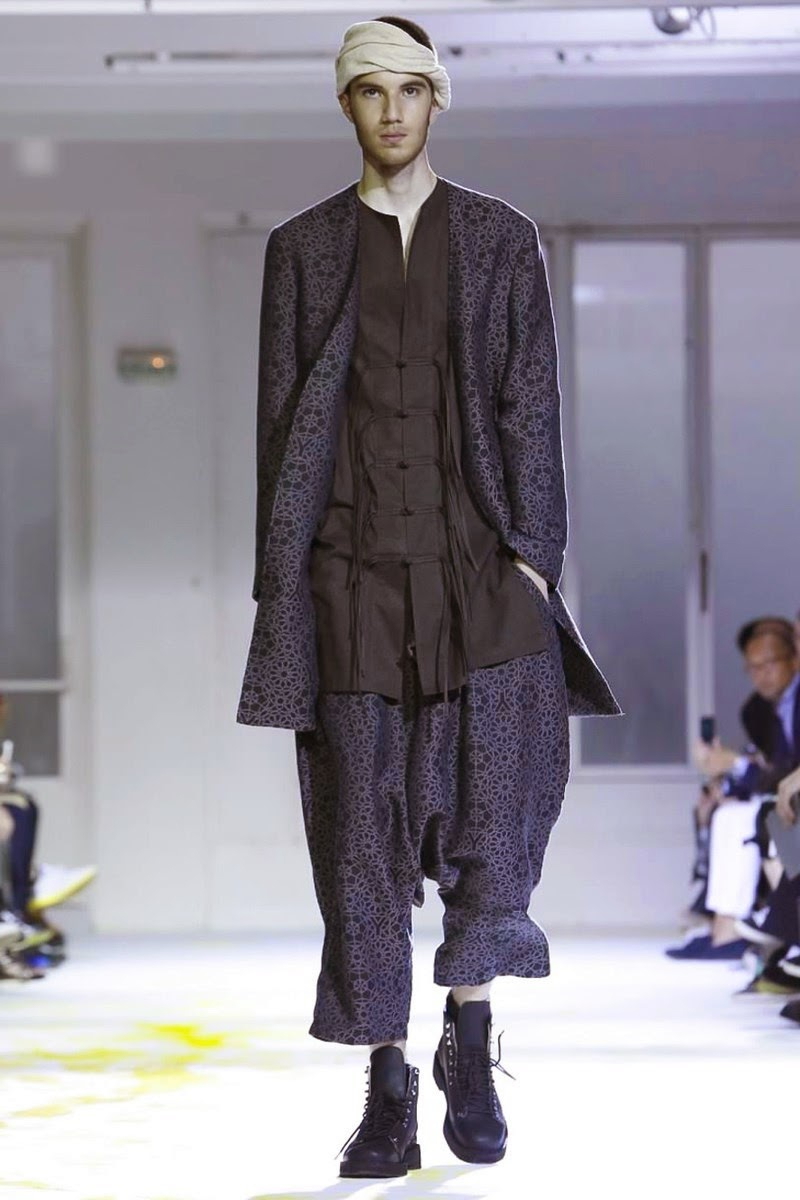 Yohji Yamamoto Men Spring Summer 2015 Paris Fashion Week Collection 001