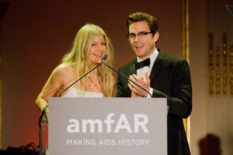 Singer Fergie and actor Matt Bomer