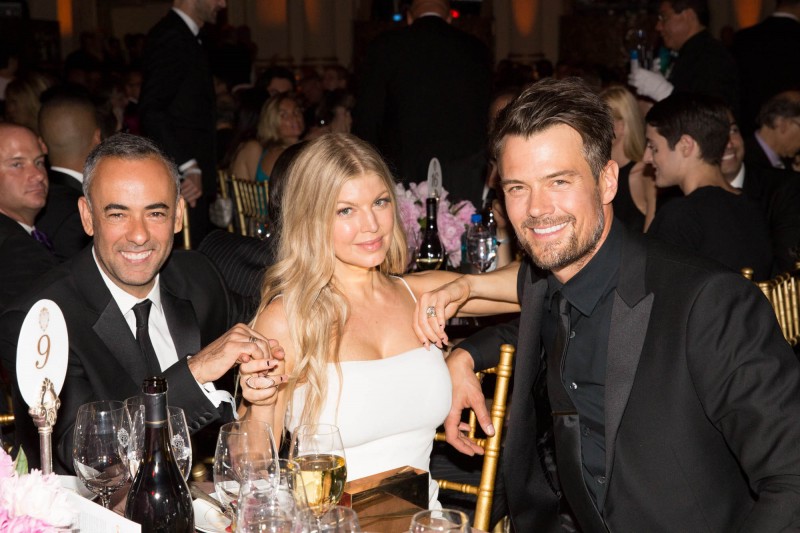 Calvin Klein Collection women's creative director Francisco Costa, singer Fergie and her husband, actor Josh Duhamel