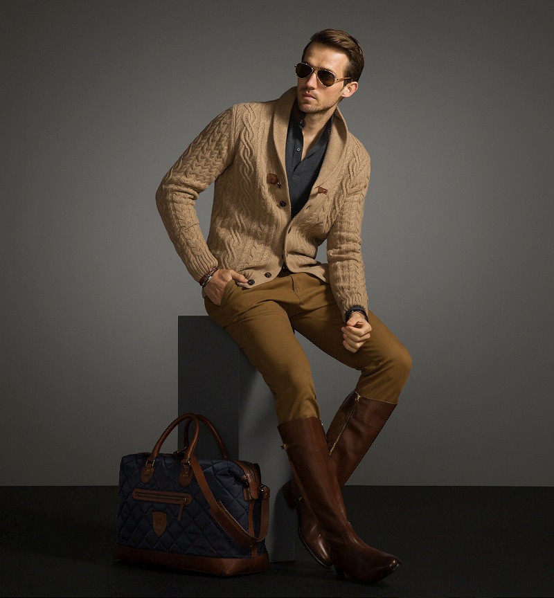 Andrew Cooper Models Looks from Massimo Dutti's Fall 2014 Equestrian Collection