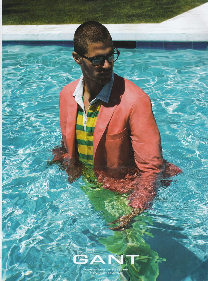 Chad White enjoys a dip in the pool for GANT's spring/summer 2009 campaign.