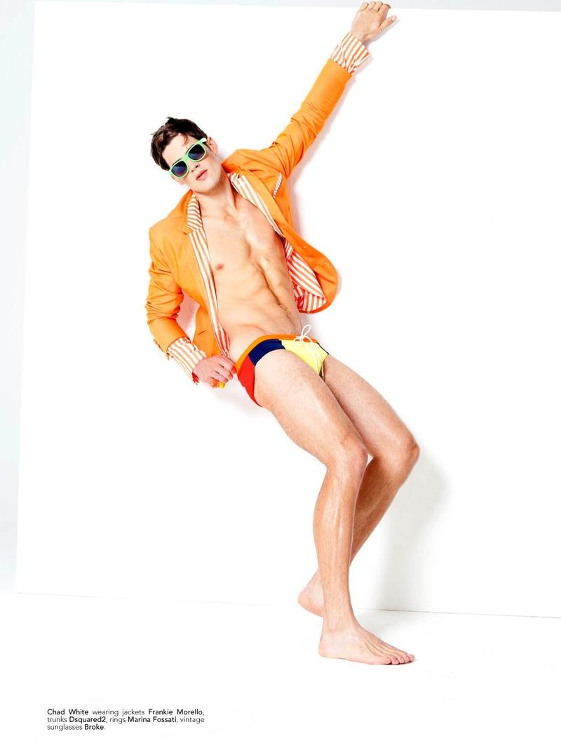 Chad White lets loose for the December 2011 issue of Kurv magazine. Photograph by Giovanni Squatriti.