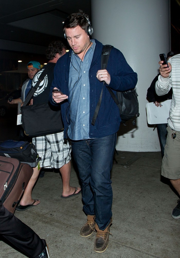 Channing Tatum at LAX earlier this year.