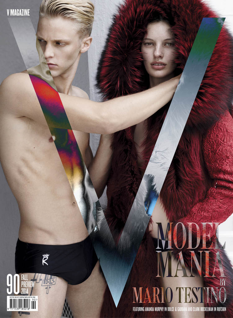 Sean O'Pry, Clark Bockelman, Matthew Terry + Aurelien Muller are Nearly Nude for V Magazine's Fall Covers