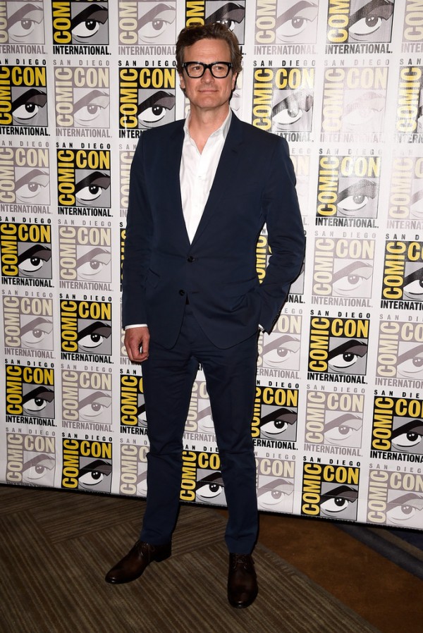 Colin Firth Looks Sharp in Black Frame Eyeglasses + Dolce & Gabbana